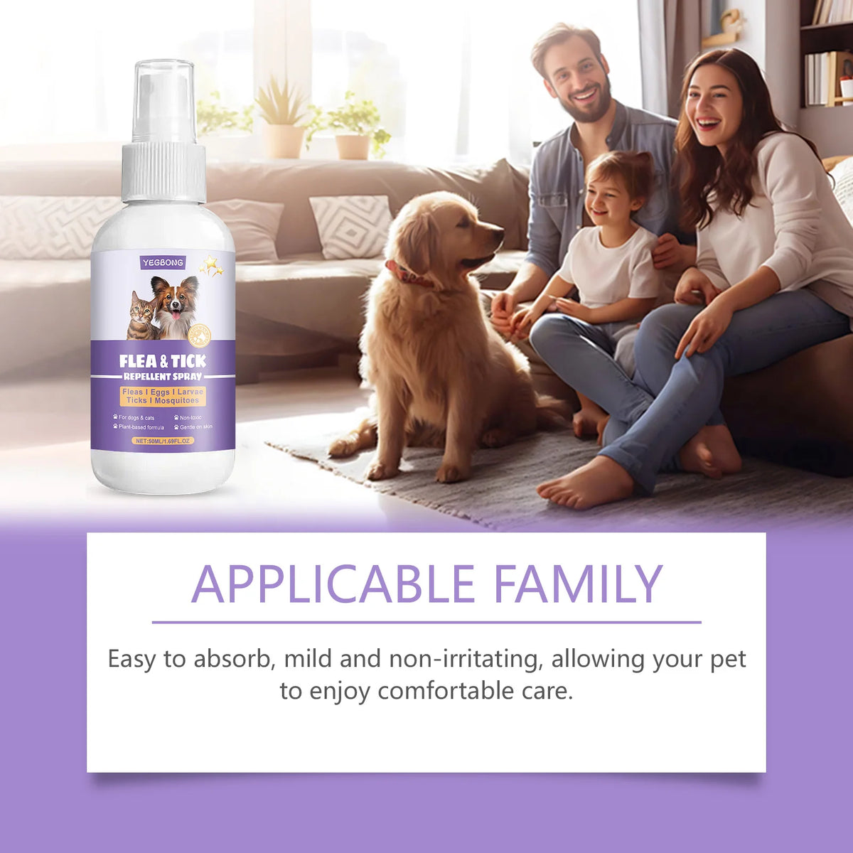 Yegbong Flea Tick Repellent Spray