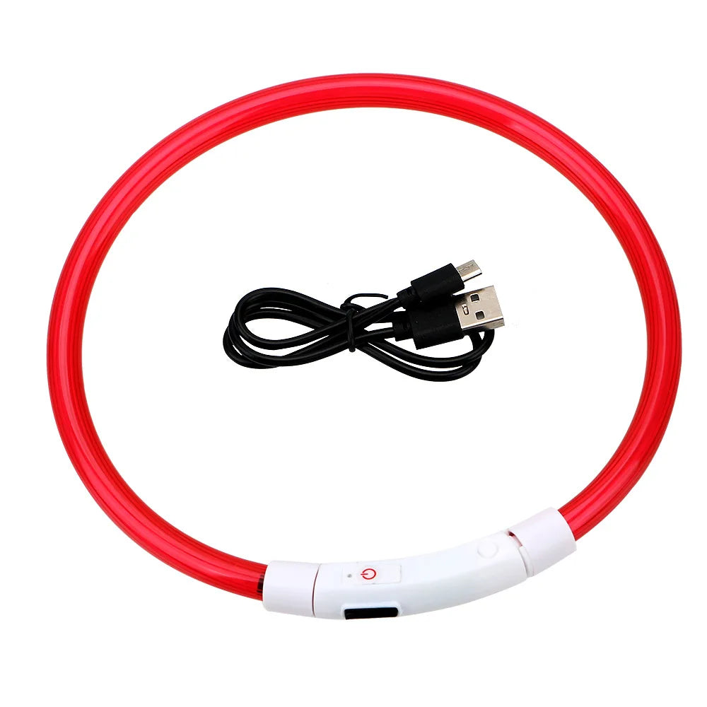 USB Rechargeable Fiber Optic Collar
