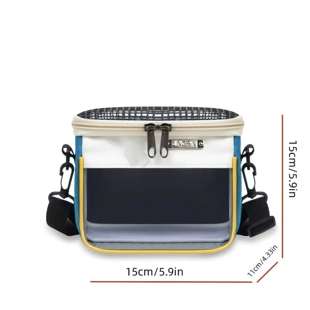 Breathable Small Pet Carrier Bag Ventilated Portable Hamster Shoulder Bag Lightweight Adjustable Squirrel Carrier Bag