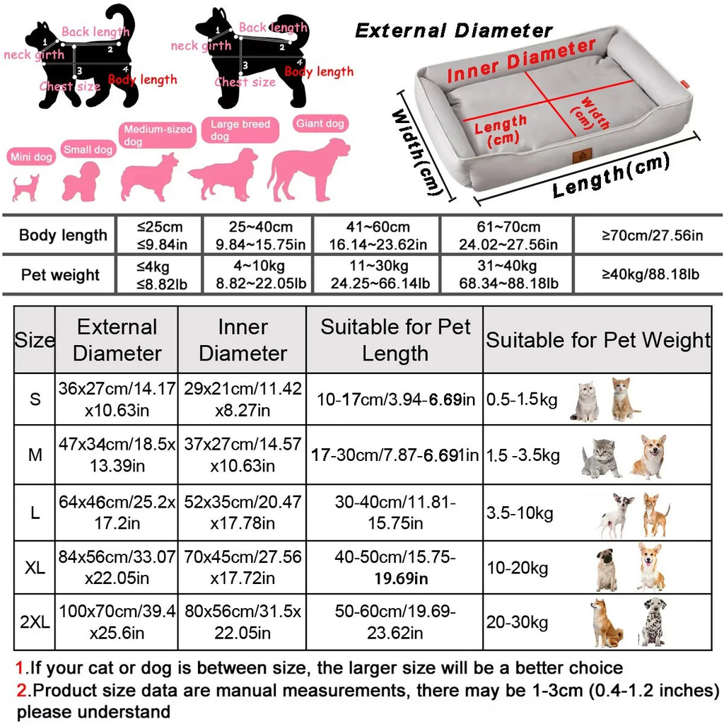 Four Season Square Dog Bed