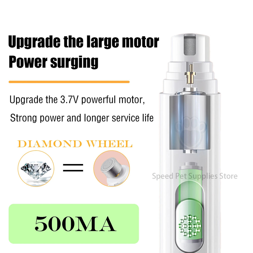 Pet Nail Clipper USB Rechargeable