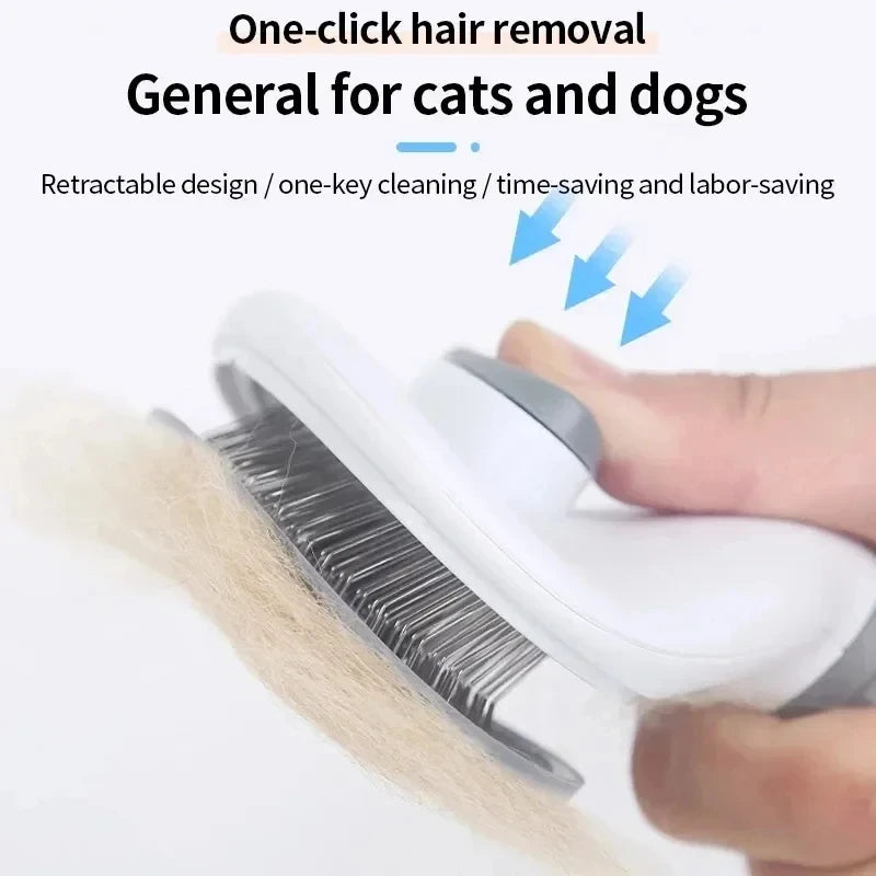 Pet Dog Brush Cat Comb esSelf Cleaning Pet Hair Remover Brush For Dogs Cats Grooming Tools Pets Dematting Comb Dogs Accessori