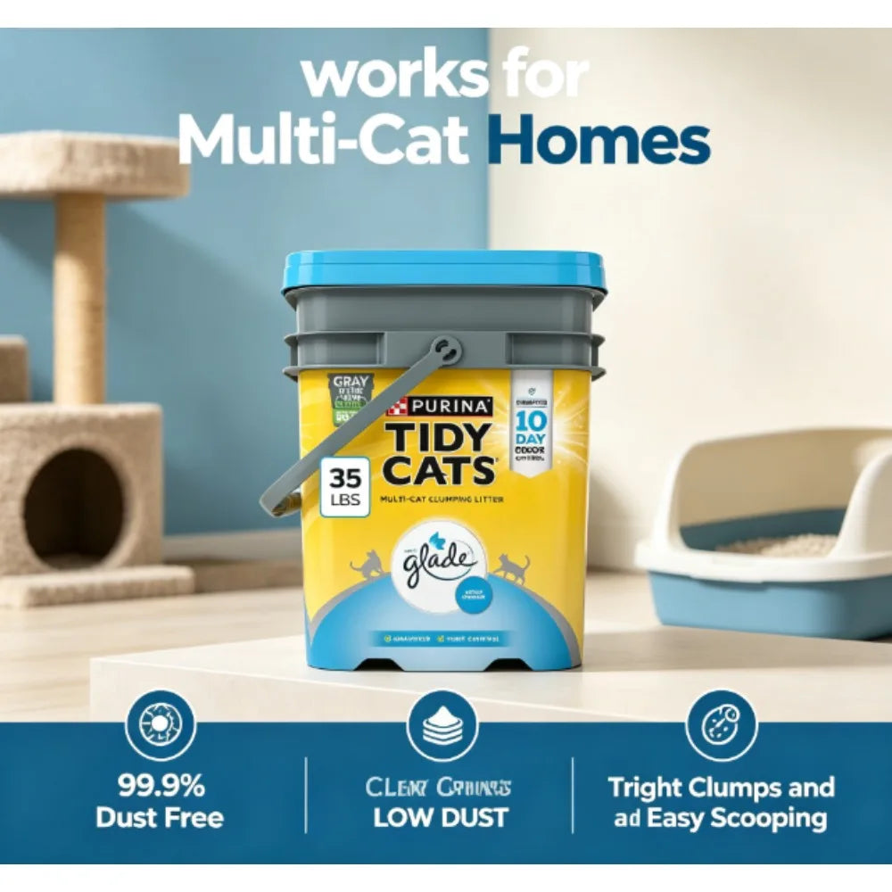 Purina Tidy Cats cat litter (with Glade Clear Springs scent)