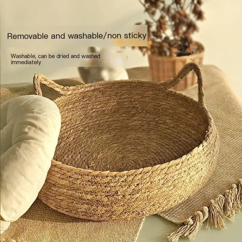 Handmade Vine Woven Cat Bed
