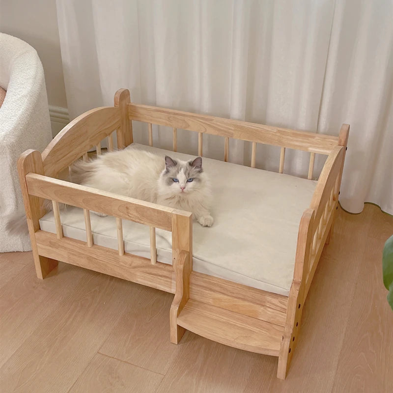 Solid Wood Bed
