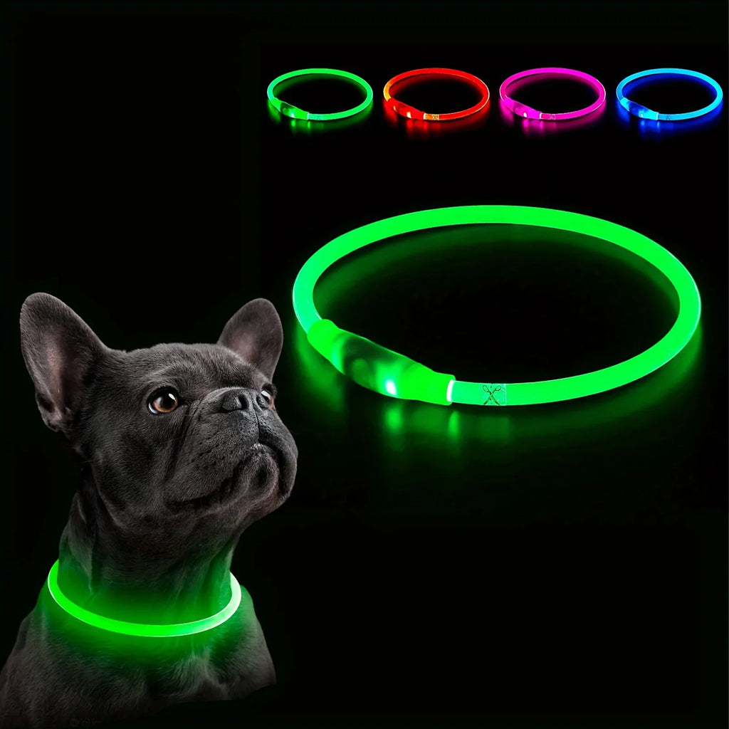 USB Rechargeable Fiber Optic Collar