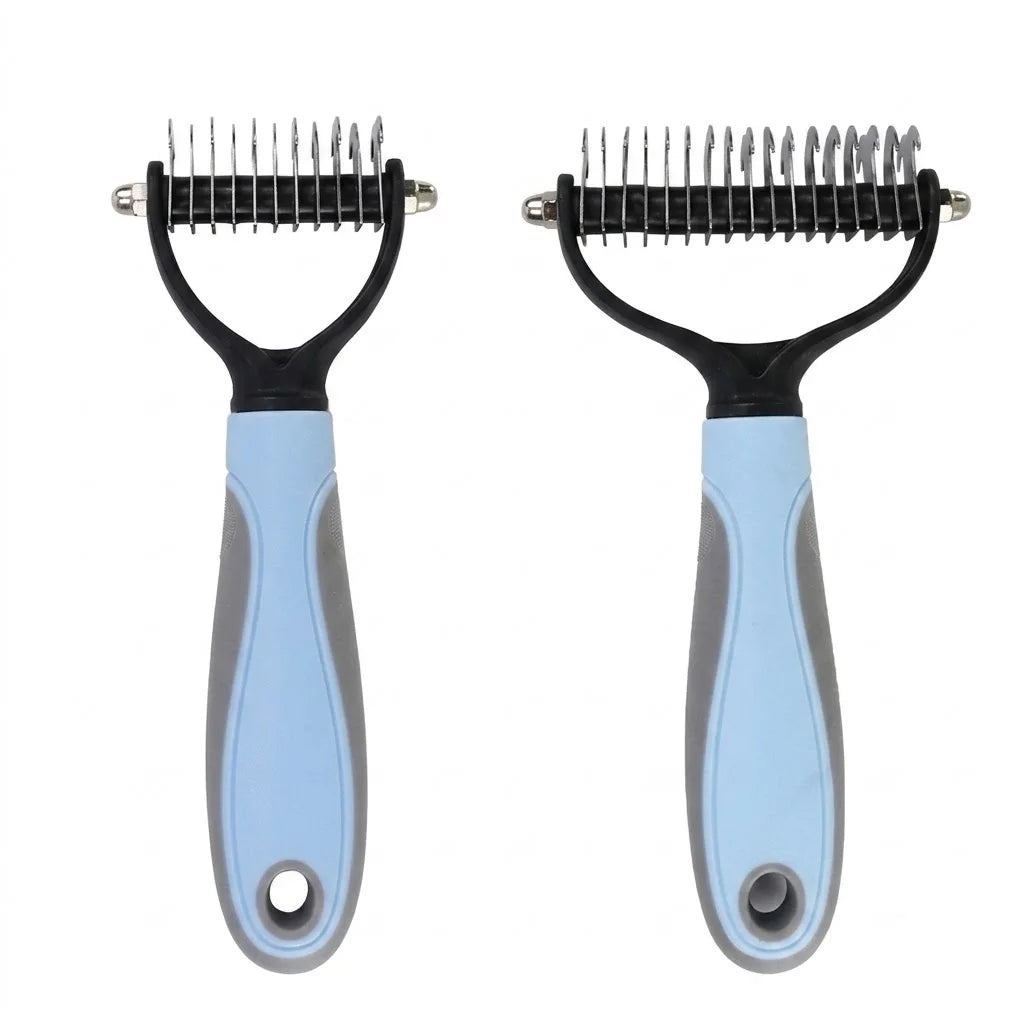 Pet Deshedding Brush Dog Cat Grooming Comb, Undercoat Fur Remover Knot Cutter Tool for Puppy Shedding Hair Removal Pet Supplies