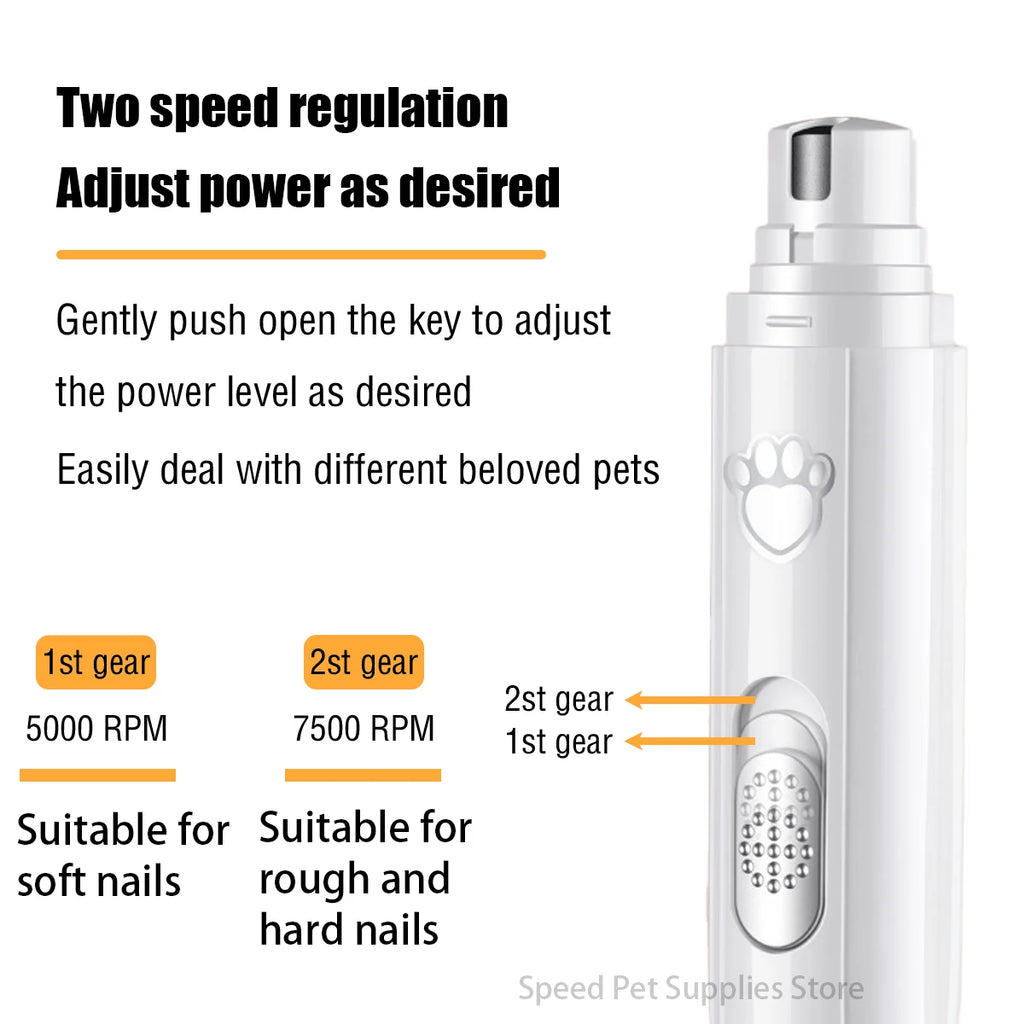 Pet Nail Clipper USB Rechargeable