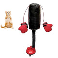 Suction Cup Base Cat Boxing Toy Self-standing Spring Loaded Pet Scratching Toy Bite Resistant Scratch Resistant Cat Punching Bag