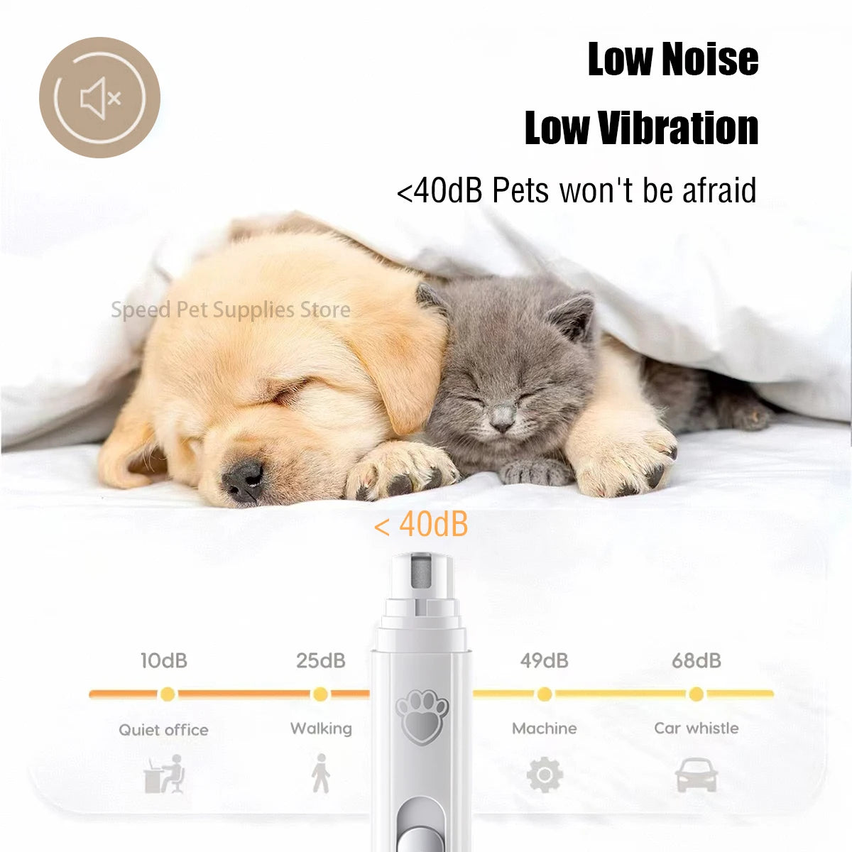 Pet Nail Clipper USB Rechargeable