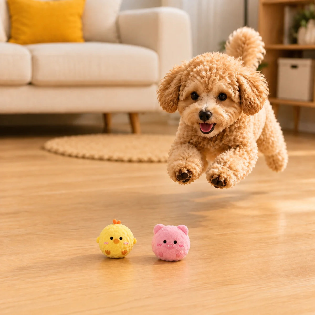 2pcs Pet Interactive Bouncing Sound Toy Ball Teething Interactive Toy That Consumes Energy for Pets Suitable for Small Dogs