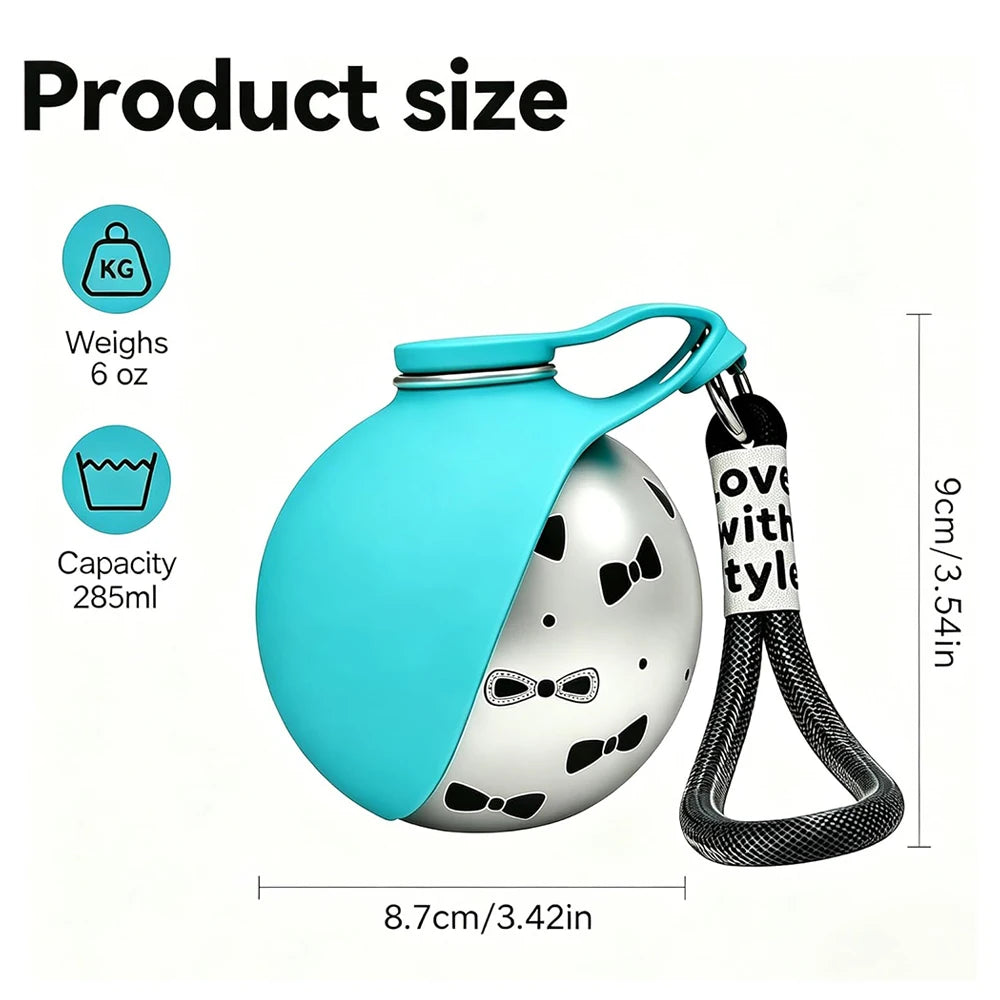Pet Water Dispenser with Silicone Bowl for Small Dog