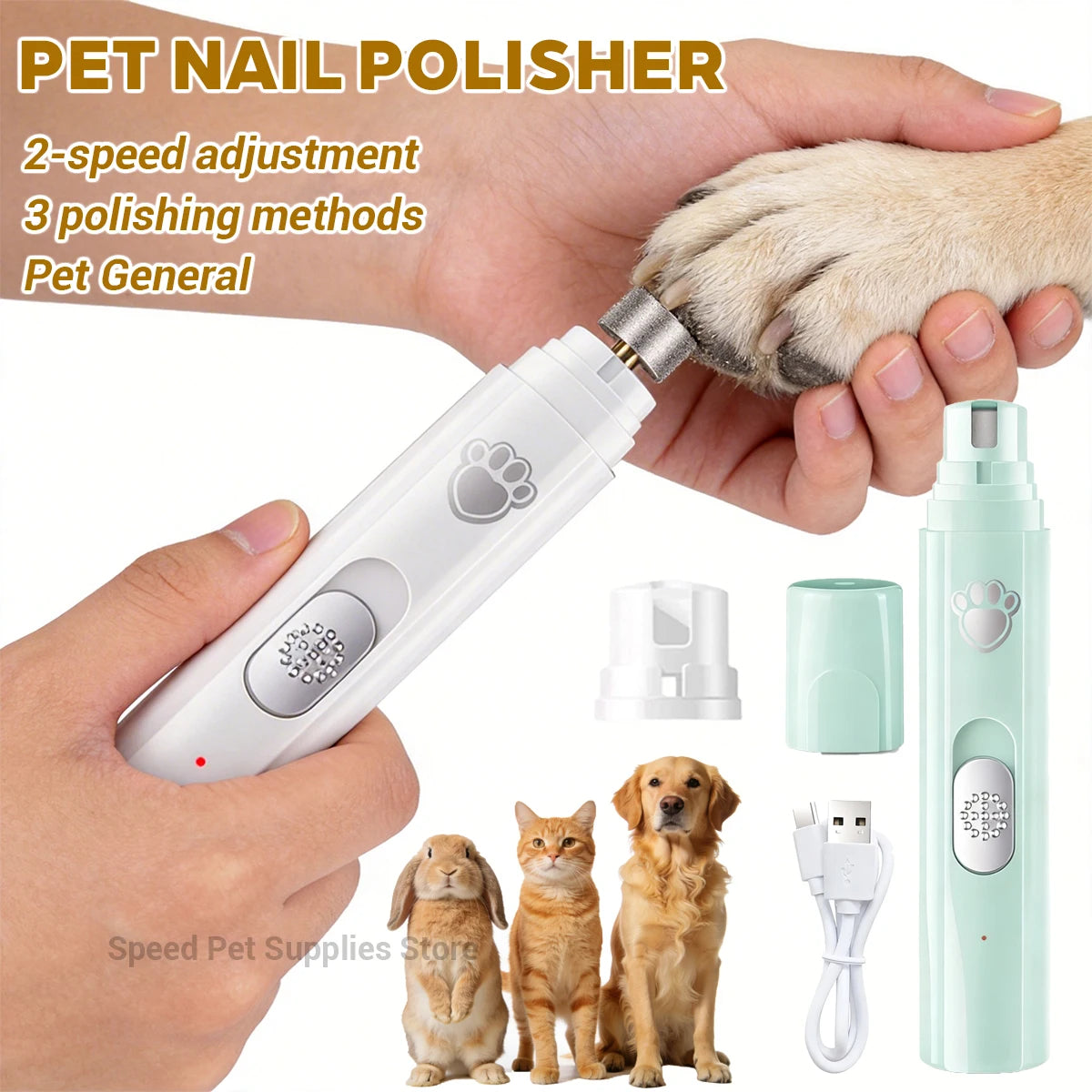 Pet Nail Clipper USB Rechargeable