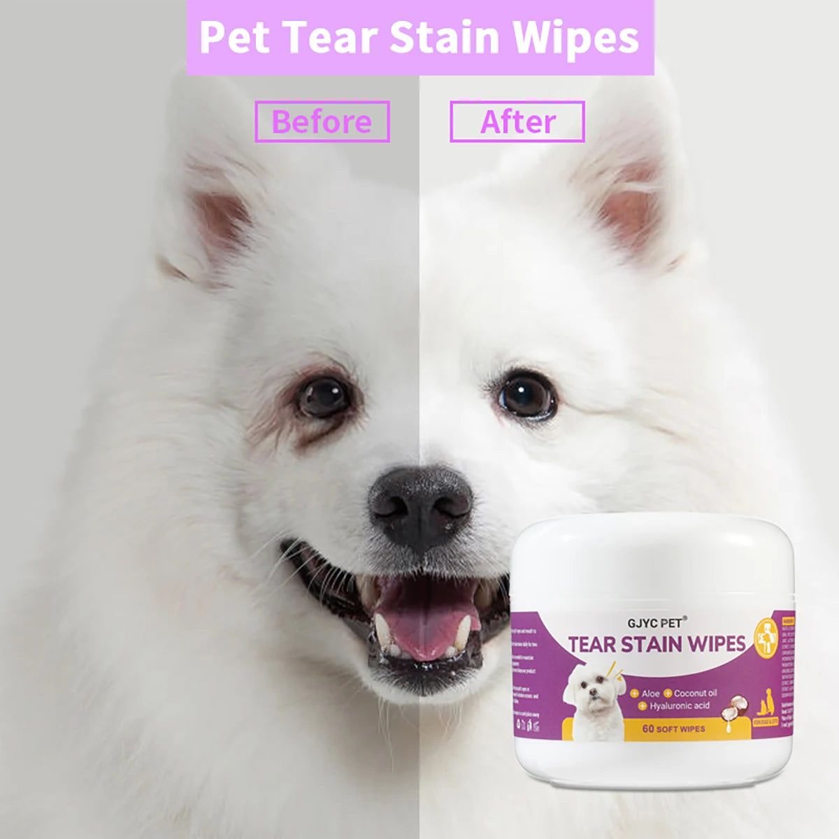 1-Pack Gentle Pet Eye Wipes